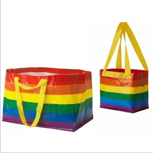 IKEA Other - 2 Ikea Bags STORSTOMMA + KVANTING Rainbow totes Bags pride Bundle